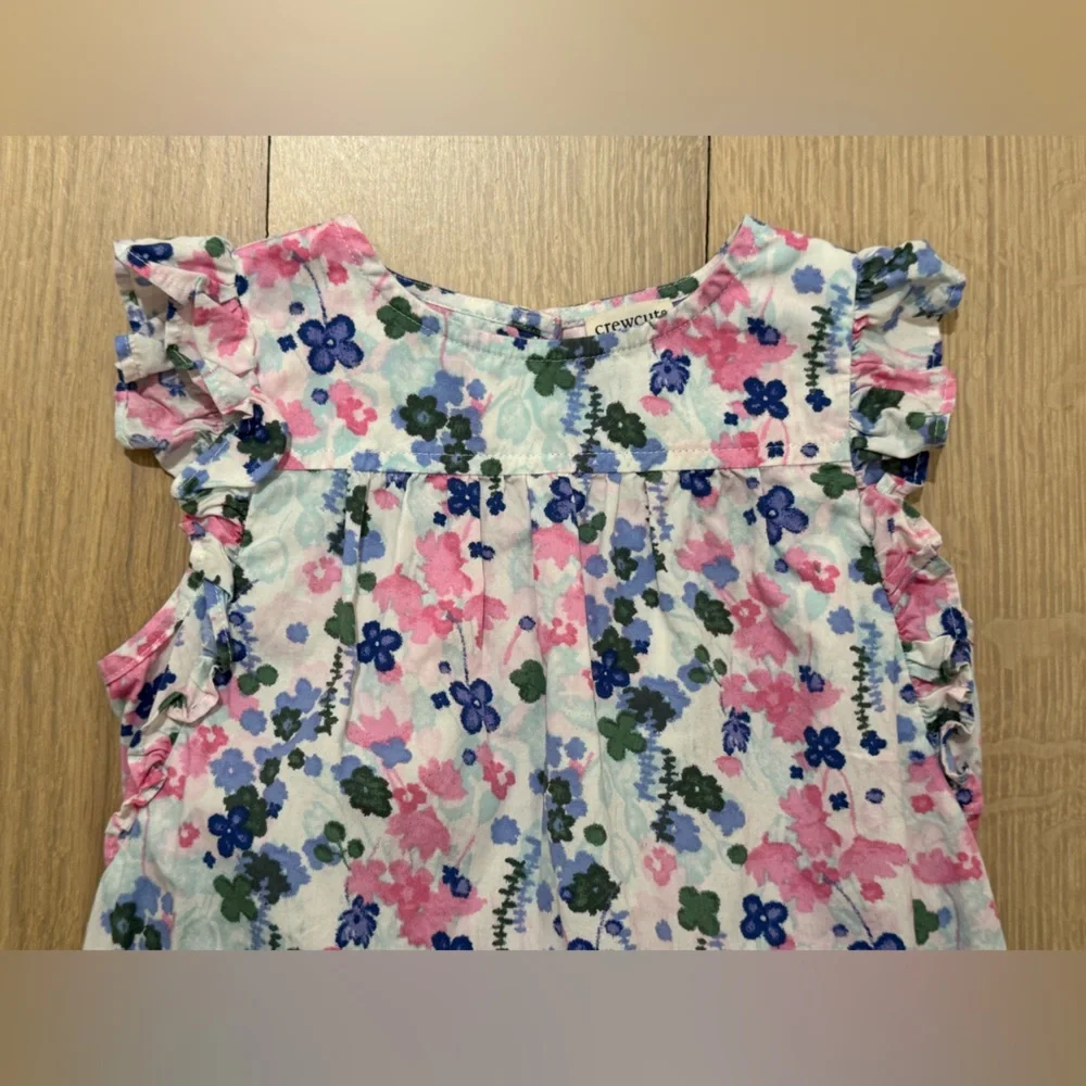 CREWCUTS by J. Crew Girls Spring Floral Print Dress - Size 5 years